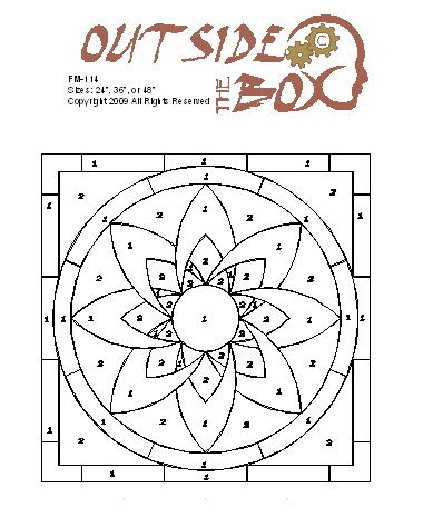 Pierce Floor Medallion FM-114 Pattern