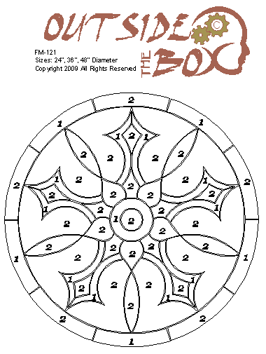 Arthur Floor Medallion FM-121 Pattern