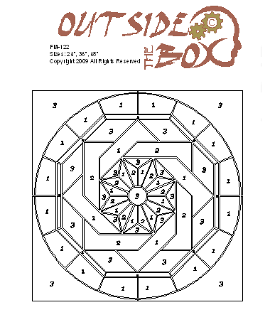 Cleveland Floor Medallion FM-122 Pattern