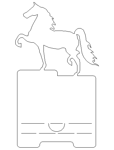Horse MC-409 dxf file