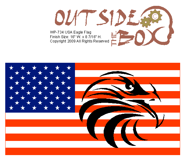 USA Eagle Flag Pattern WP-734